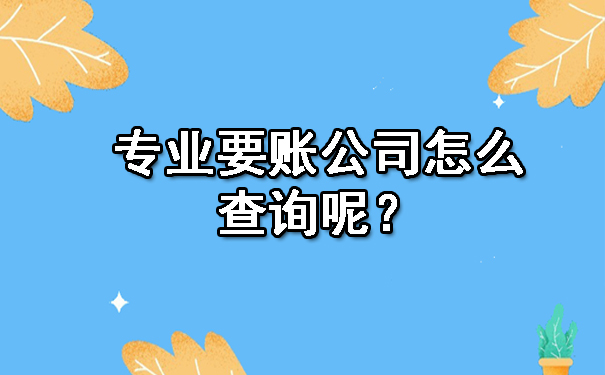 专业要账公司怎么查询呢？.jpg